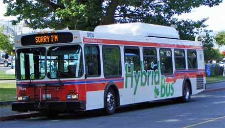 New Flyer DE40LF hybrid BC Transit